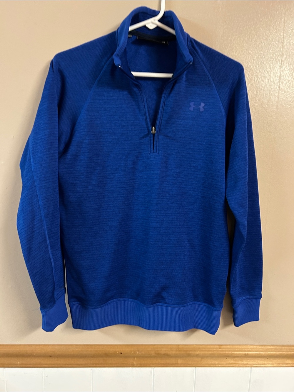 Under Armour Men's Royal Blue Size Small Quarter-Zip Performance Pullover
